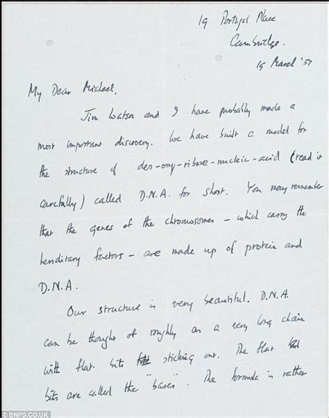 crick letter to son.